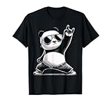 Panda Rock Star Sunglasses Chill Panda Tee