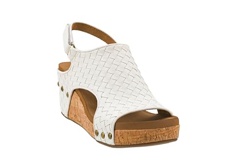 Image of Corkys Footwear Womens Carley Wedges, Featuring Corkys EVA Foam Cushioned Insoles, A 2.5 Inch Heel, Lightweight For All Day Wear, And Hook And Loop Closure