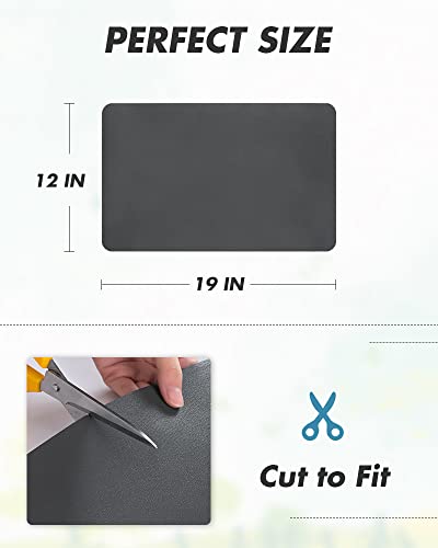 AMOAMI Coffee Mat - Hide Stain Rubber Backed Absorbent Dish Drying Mat for Kitchen Counter - Fits Under Coffee Maker or Machine