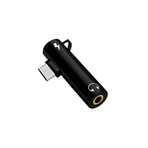 Vkospy 2 in 1 Type-c to 3.5mm Jack Phone Adapter USB C Earphone Charging Converter Replacement for Xiaomi 6/Huawei