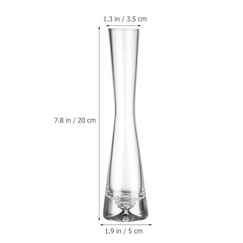 Jarrones de cristal para flores pequeños set de 3 floreros modernos de sobremesa 3