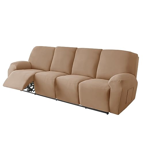 Funda suave para silla reclinable protector de sofá lavable 4 plazas 2