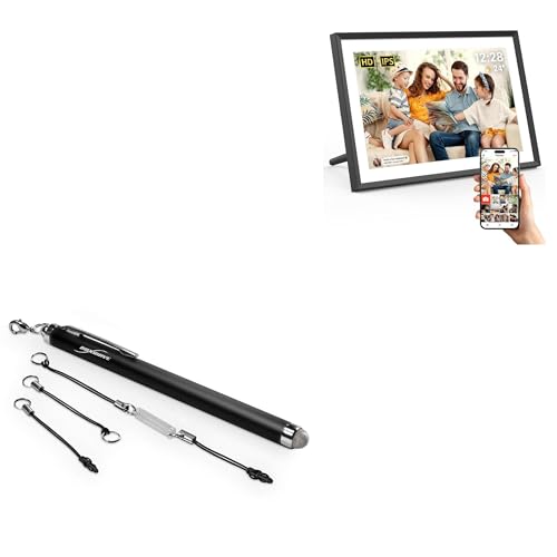 BoxWave Stylus Pen Compatible with ApoloSign Digital Picture Frame 10.1 in - EverTouch Capacitive Stylus, Fiber Tip Capacitive Stylus Pen - Jet Black