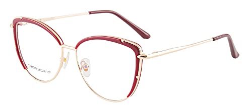 Image of Cat Eye Blue Light Blocking Glasses Women TR90 Lightweight Computer Eyeglasses Anti blue-ray Eyewear