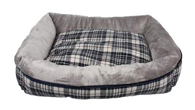 Dream Paws Check Pet Sofa Bed - Medium