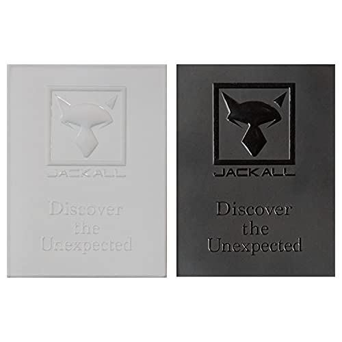 JACKALL JKロゴ リピールステッカー ブラック 55mm×74mm