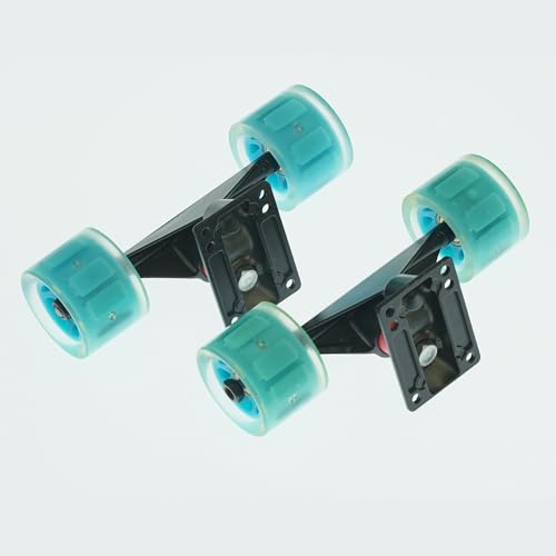 GOKIRUXX 5inch Skateboard Trucks 60mm Wheels and Bearings Set with Bearings Skateboard Wheels Set Skateboard Pads Skateboard Hardware