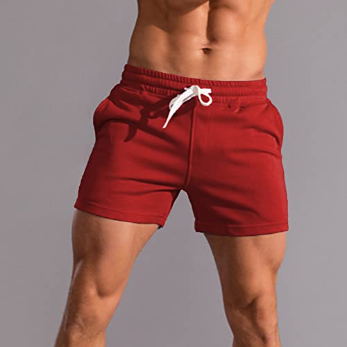 Men's 3 Inch Running Shorts Gym Training Bodybuilding Shorts Breathable Cotton Sports Shorts - Image 4
