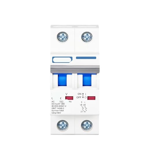 Disjoncteur miniature 2P 1000V 16A pour la protection de circuit DC