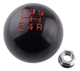 Civic Type S Sport - Pomello del cambio a 5 marce, colore nero e rosso, tipo sfera: EP3 FN2 2001-2011
