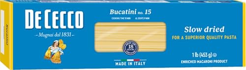 Image of De Cecco Bucatini No. 15 Pasta, 16 Oz