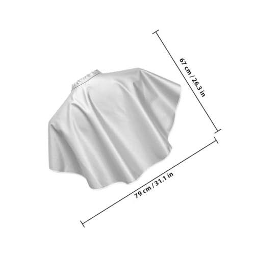 Healeved Salon Hair Dye Cape 2pcs Blanco Impermeable Plástico Delantal para Tinte de Cabello Barbero Estilista Tratamientos de Salón miniatura 2