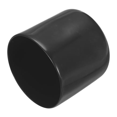 Image of uxcell 4pcs Rubber End Caps 44mm ID Vinyl Round End Cap Cover Screw Thread Protectors Black, 40mm Height