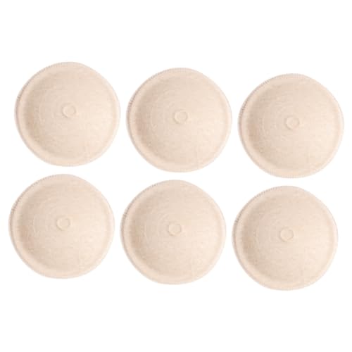 ERINGOGO Breastfeeding Nursing Pads 6 Pack Reusable Soft Cotton Sponge Material Machine Washable Leak Proof Bra Pads