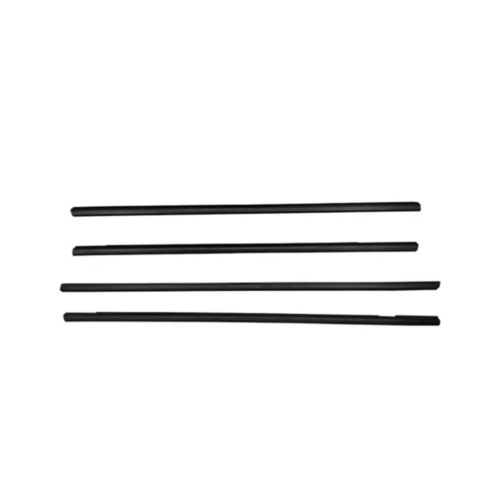 Xmsbcbcz Black Sealing Strip 4Pcs For Chevrolet For Sail 2010-2014 Sedan Window Weatherstrip Seal Strips Rubber Moulding Trim 92099215