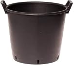 Muddy Hands Heavy Duty Large Plastic Plant Pot with Handles Outdoor Garden Vegetable Salad Flower Tree Planter Container (1, 60 Litre)