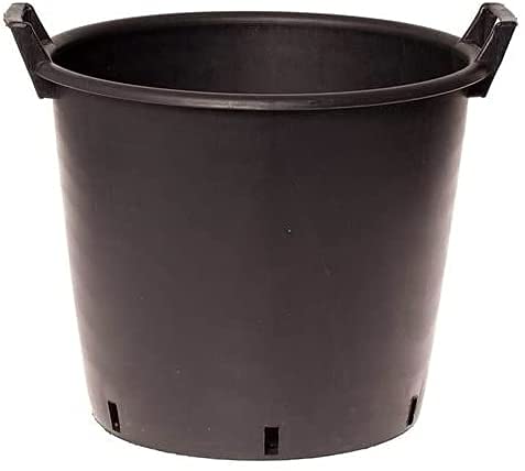 Muddy Hands Heavy Duty Large Plastic Plant Pot with Handles Outdoor Garden Vegetable Salad Flower Tree Planter Container (1, 30 Litre)