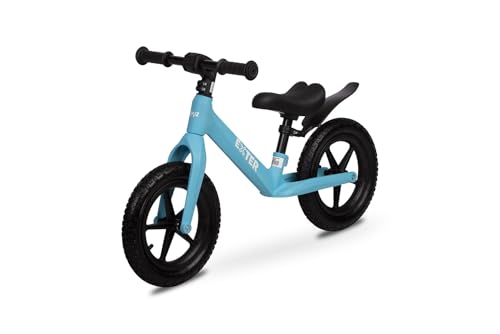 TOYZ Exter - Laufrad ab 3 Jahre - Lauflernrad - für Kinder 3-6 Jahre - Kinderfahrrad - Leicht, mit Höhenverstellbarem Sattel und Schutzblech - für Mädchen & Junge - Blau