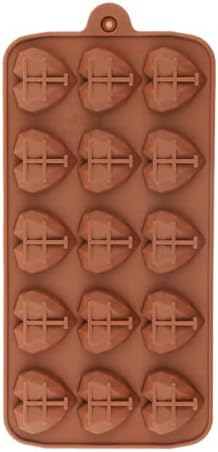 Selecto Bake 1 Pack Chocolate Silicone Dessert Mould 15 Cavity 3D Diamond Heart Shape Mould