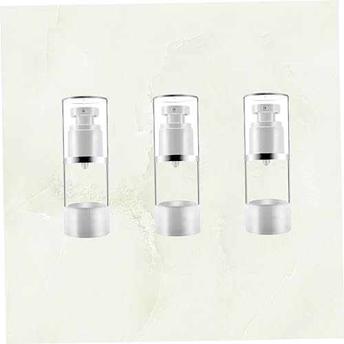 DECORNIJIA 3Pcs 15ml Sunscreen Spray Bottle Press Pump Cosmetic Subpackaging Bottles for Travel Skincare and Hair Care