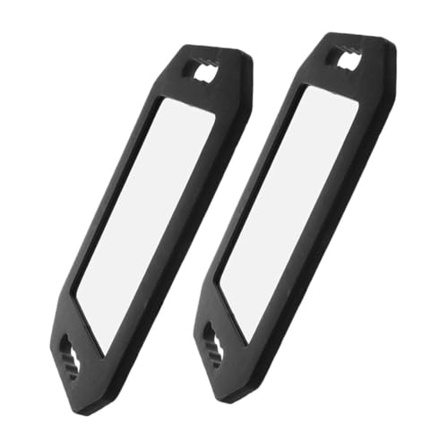 HONMEET 2 Piezas Espejo de Mano para Peluquería con Doble y Cojín de Espuma Resistente Espejo Rectangular de Alta Resolución para Corte de Cabello y Barbería para Salones Profesionales