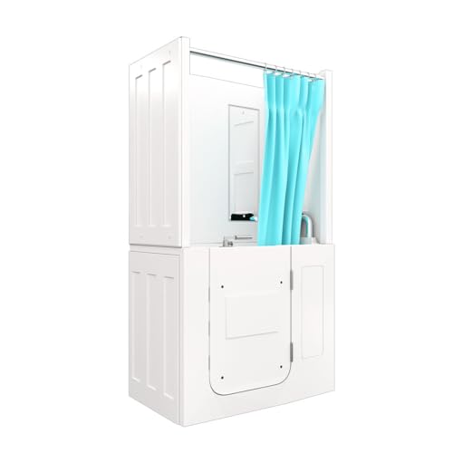 AcquaVapore Senioren Dusche Sitzwanne Duschbadewanne mit Tür Seniorenwanne S08D-C-R