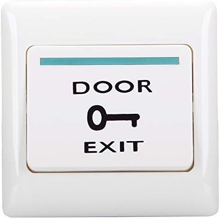 GATEXPERTExit Button Switch with Double Feature NC for Door Lock, Gate Opener Single Push Button Release Automatically Access Control System(1 Panel)