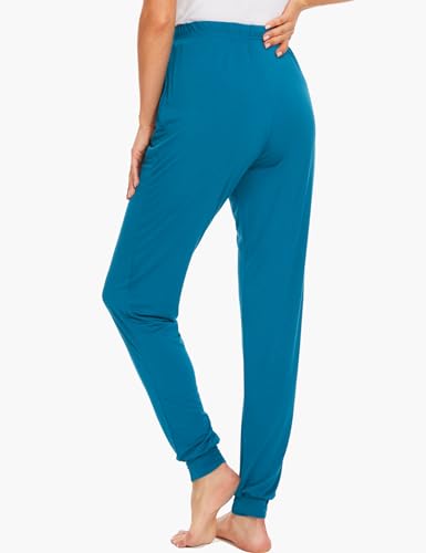 Image of GYS Women's Pajama Pants - Viscose Made from Bamboo, Joggers Pants with Pockets Comfy Lounge Sleep Pants Pj Bottoms
