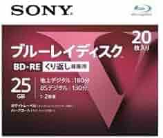 Amazon.co.jp: ソニー(SONY) ブルーレイ BD-RE くり返し録画用