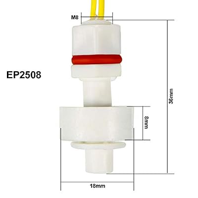 uxcell - a14121000ux0102 25mm Mini PP Tank Pool Water Level Liquid Sensor Vertical Float Switch
