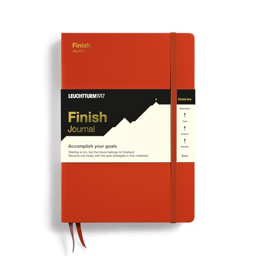 Cahier d'objectifs Leuchtturm1917 Fox Red guidé pour booster votre motivation