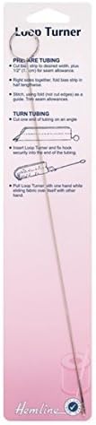 Hemline H275 Loop Turner Sewing Tool for Button Loops, Lingerie Straps & Rouleau by Hemline Haberdashery