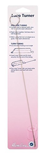 Hemline H275 Loop Turner Sewing Tool for Button Loops, Lingerie Straps & Rouleau by Hemline Haberdashery