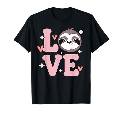 Lindo amor perezoso divertido amante de los animales para niños, adolescentes, niñas y mujeres Camiseta