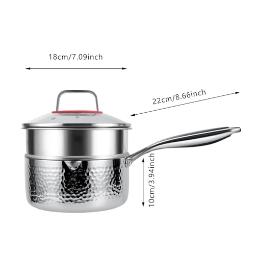 Cacerola antiadherente para evitar comida pegada con vertido limpio y vapor 7