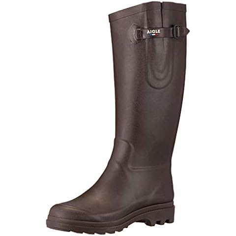 Aigle Women's Aiglentine Rain Boot, Brown Brun New, 7.5 UK Cover