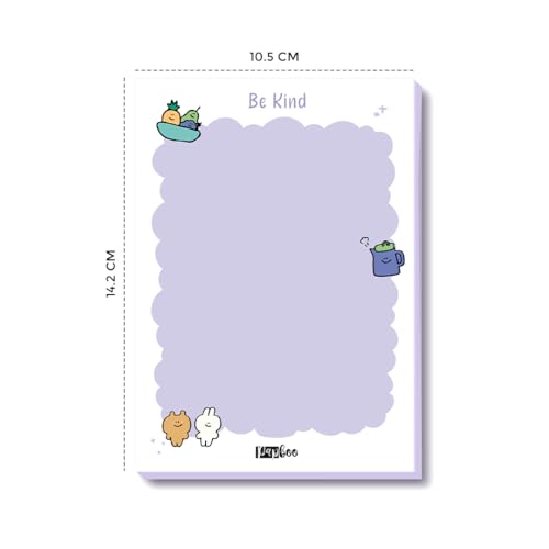 Image of PAPBOO Easy to carry Cute A6 Size Tear-off Notepads,90 Sheets,100 GSM, Gift(Be Kind)