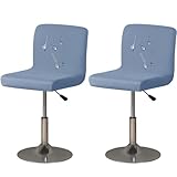 Tissu de haute qualité : les housses de tabouret de bar extensibles sont fabriquées en 92 % polyester et 8 % élasthanne. Imperméable et respirant en même temps, également résistant à la déformation, ne rétrécit pas. Offre une meilleure texture et durabilité, ce qui vous offre douceur et confort. Tissu très élastique qui s'adapte parfaitement à vos tabourets de bar. Ne se décolore pas facilement. Ne bouloche pas.