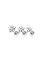 3 Pack Tragus Helix Clear Star CZ Studs 316L Surgical Steel Ear Cartilage Jewelry 16G