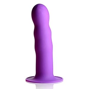 Squeeze-It Squeeze-It gegolfde dildo – lila 337 g