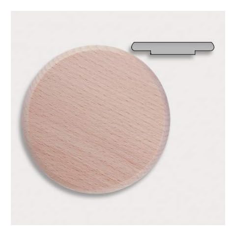 10x HOFMEISTER® Abdeckung für Maß-Krüge & Weizengläser bis 8,4 cm Ø, Anti-Wespen-Deckel aus Holz Cover