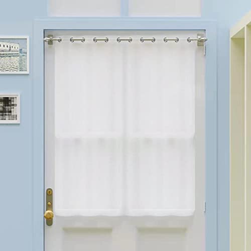 Boom Jog Magnetic Curtain Rods For Metal Doors,No Tools Required,Multi-Use Adjustable Appliance For Windows Iron Steel Places,09-16 Inch,2 Pack,Nickel thumb #4