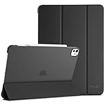 ProCase for iPad Pro 13 Inch Case M5 2025/ M4 2024, Smart Cover iPad Pro M5 M4 Case 13 Inch, Slim Stand Translucent Hard Shell Back, Supports Touch ID, Auto Wake/Sleep -Black