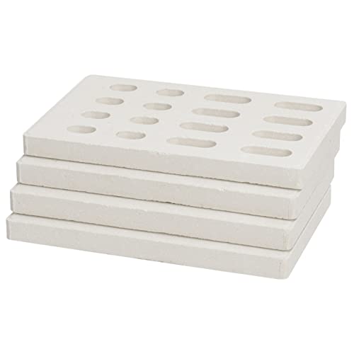 broilmann (4-Pack) Universal de repuesto placa de calor llama Tamer, cerámica Ladrillo llama Tamer, cerámica