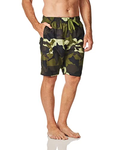 Kanu Surf Miles Swim Trunks (Regular & Extended Sizes), Surf Camo Army , X-Large #TOP2
