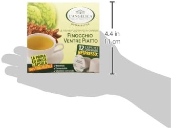 L Angelica Tisana Ventre Piatto In Capsule Compostabili 100 Fibra Vegetale Compatibili Nespresso Tisana Funzionale Con Finocchio E Anice Stellato Distensiva 12 Capsule Amazon It Alimentari E Cura Della Casa