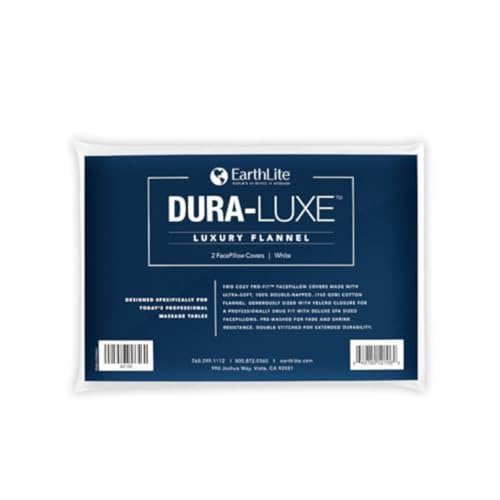 Protège-têtière flanelle coton EARTHLITE lavable pour éviter les irritations du visage