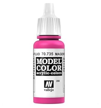 Vallejo Model Color 17 ml Acrylic Paint - Fluorescent Magenta