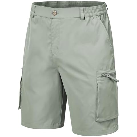 YuKaiChen Men's Twill Cargo Combat Shorts Cover
