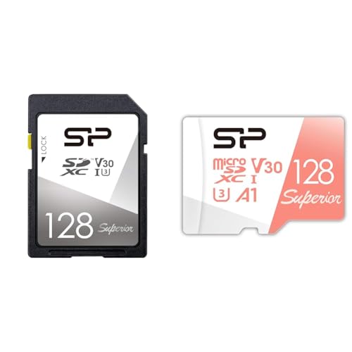 yZbgzSP Silicon Power VRp[ SDJ[h 128GB UHS-I U3 V30 4K Ή Class10 ő]x 100MB/s 5Nۏ SP128GBSDXCV3V10 + microSD J[h 128GB 